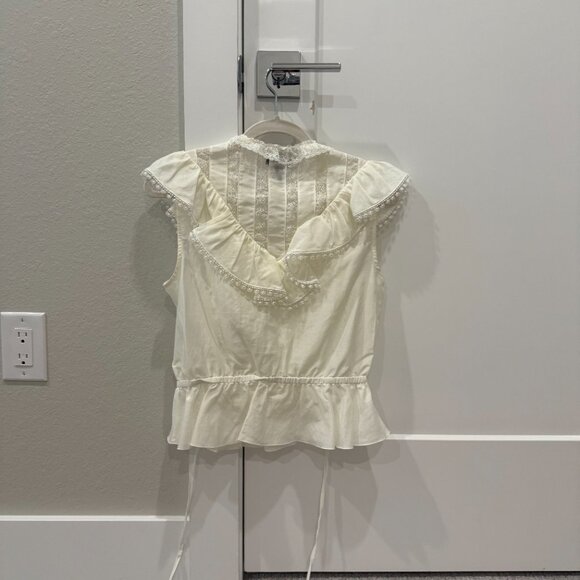 Marc Jacobs The Victorian Top Sleeveless White/Off White Blouse (Size 2 / S) - Picture 5 of 5